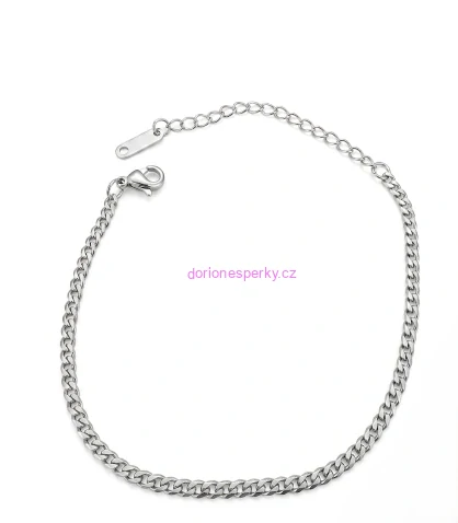 Náramek 17+6 cm, 3 mm