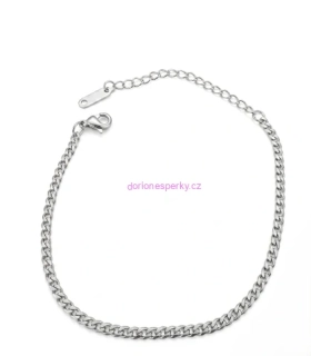 Náramek 17+6 cm, 3 mm